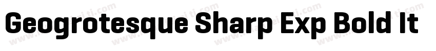 Geogrotesque Sharp Exp Bold Italic字体转换